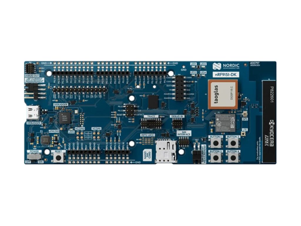 Cellular IoT development kit for LTE-M, NB-IoT, GNSS, uC Cortex M33 64MHz nRF9160-DK